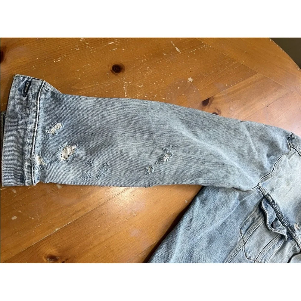 Levi’s Men’s Trucker Jacket XXL Distressed Denim Soft Broken-In Feel 25x29 - Picture 13 of 16